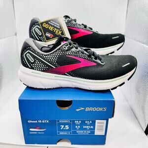 Brooks Ghost 14 (1203561B013) Black Running Shoes Sneakers Size 7.5 (B)